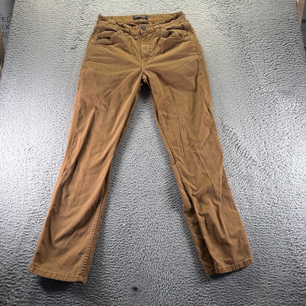 Ridgecut Toughwear Pant Mens 30x32 Brown Cotton Khakis Straight Stretch Workwear